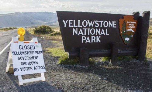 Công viên Quốc gia Yellowstone - biểu tượng về tài nguyên thiên nhiên của Bắc - vẫn chưa được mở cửa trở lại (Ảnh: Reuters)