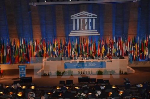 Kỳ họp Đại hội đồng UNESCO lần thứ 38 (Ảnh: Bích Hà/TTXVN)