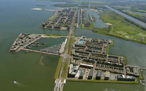  Quy hoạch khu Đô thị nổi thích ứng với ngập lụt ở TP Amsterdam, Hà Lan.